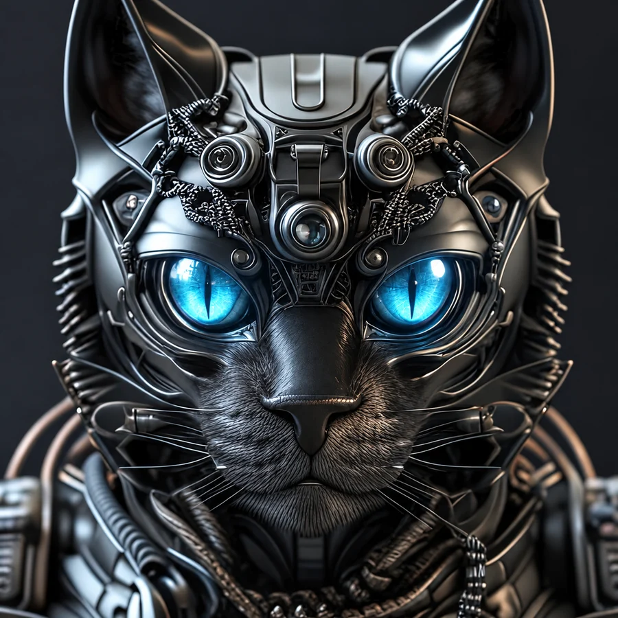 Catbot cybernetic cat avatar