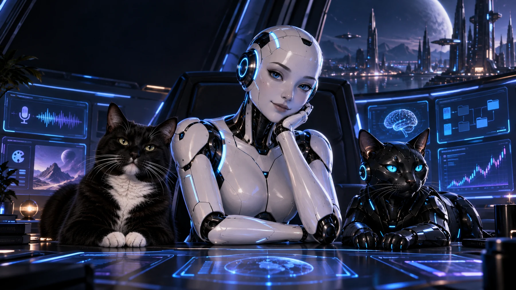 HAL, Milo und Catbot in einer lokalen KI-Kommandozentrale