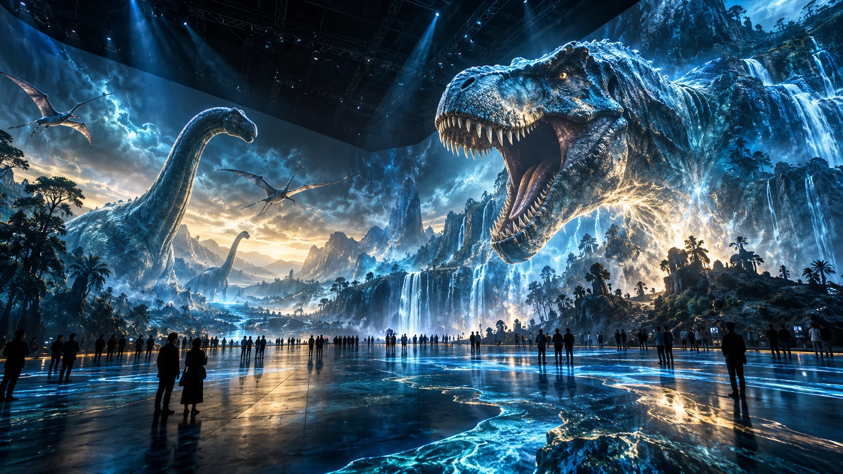 Immersive Dinosaurierwelt